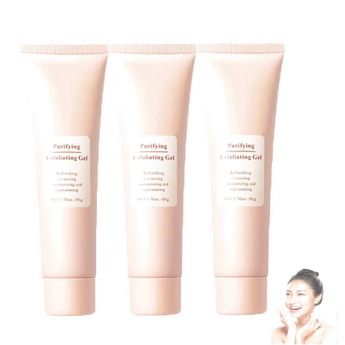Generic Glow Goddess™ Exfoliating Gel, Glow Goddess Exfoliating Gel, Purifying Exfoliatings Gels, Facial Scrub for Body & Face, Gentle Exfoliatings Cream Facial Cleanser (3PCS, One size)