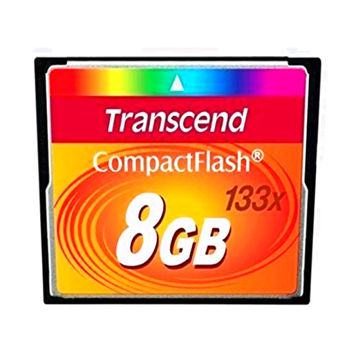 Electronics World Transcend 8GB CompactFlash Memory Card 133x (TS8GCF133) Size: 8 GB, Model: TS8GCF133, Gadget & Electronics Store