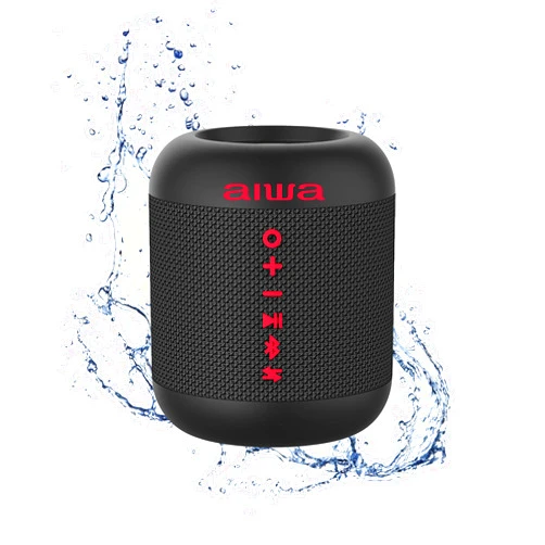 AIWA Exos Go Wireless Waterproof Bluetooth Speaker with 6 Hours of Playback Time, Omnidirectional Sound, True Wireless Pairing, Portable Bluetooth Speaker for Outdoors