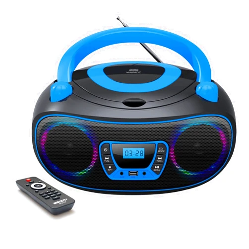 WIITHINK CD Player Boombox with Bluetooth,FM Radio,Remote Control,USB Input and 3.5mm AUX Headphone Jack,CD-R/CD-RW/MP3/WMA Playback