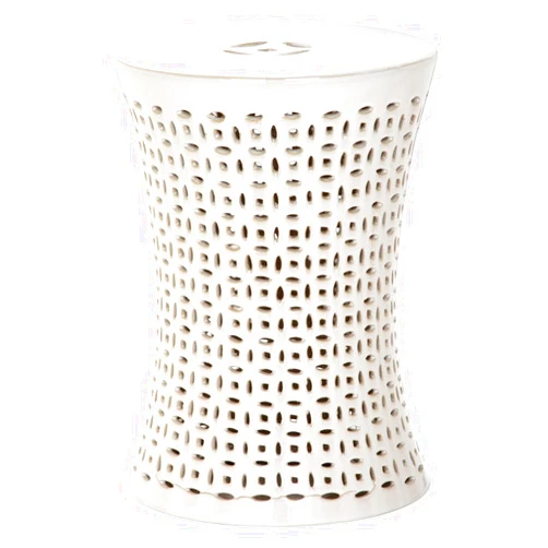 Safavieh ACS4550B Camilla Ceramic Decorative Garden Stool, 0, Cream