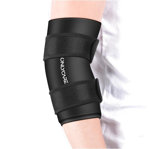 ONLYCARE Elbow Ice Pack, ONLYCARE Soothing Compression Sleeve for Injuries, Upgraded Adjustable Gel Ice Pack, Hot & Cold Therapy, Reusable for Tennis Elbow, Arthritis, Tendonitis Pain Relief