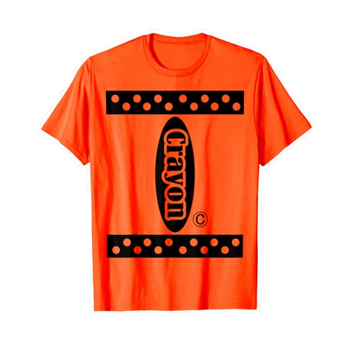 Choose Your Color Crayon Group Couples Costume Tee Orange Crayon Box Halloween Costume Couple & Group T-Shirt