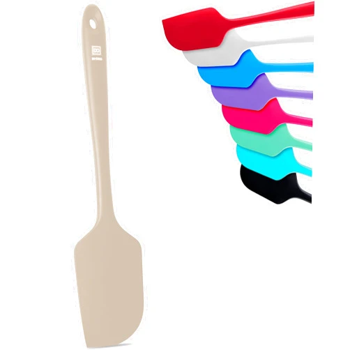 Di Oro Living DI ORO Silicone Spatula - 600°F Heat-Resistant Rubber Kitchen Spatula for Baking, Scraping, & Mixing - BPA Free Nonstick Cookware Safe Flexible Utensil for Cooking - Dishwasher Safe (Clay)