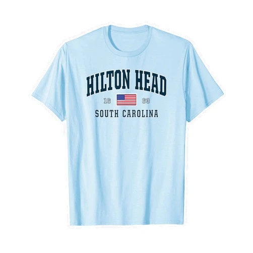 Hilton Head Shirts Hilton Head SC South Carolina T-Shirt USA Flag Patriotic Tee T-Shirt