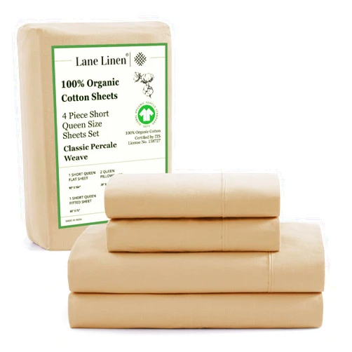 LANE LINEN RV Queen Sheets Set - 100% Organic Cotton Camper Sheet Sets 15