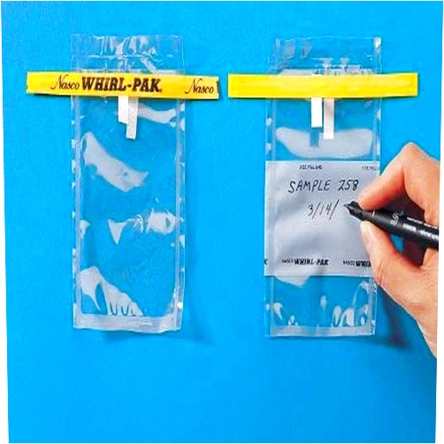 Nasco Whirl-Pak B01009WA Sample Bag, 125mm L x 75mm W, 0.057mm Thickness, 58ml Capacity (Box of 500)