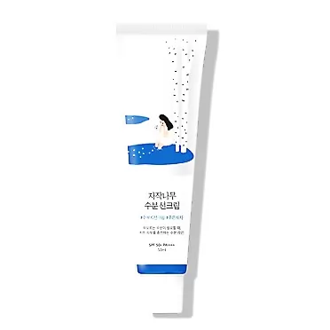 ROUND LAB Birch Juice Moisturizing Sunscreen 50mL SPF50+ PA++++, No White Cast, Strong UV Protection, Moist Essence Type, Ocean Friendly-Reef Safe
