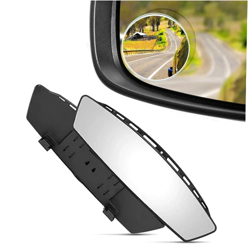 Verivue Mirrors Verivue Universal Panoramic 12-Inch Rear View Mirror & 2-Inch Round Blind Spot Mirrors