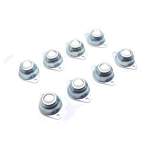 FarBoat 8Pcs Roller Casters 1/2inch Ball Transfer Units Bearing 360 Degrees Universal Wheel Conveyor Roller (Nylon)