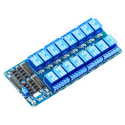 ANMBEST 16 Channel 5V Relay Module with Optocoupler Low Level Trigger Expansion Board for Raspberry Pi Arduino