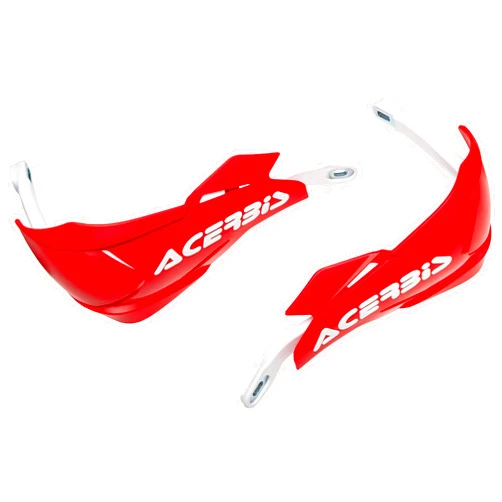 Acerbis 22397.343 Moto Hand Guards, Red/White, Size Unifit