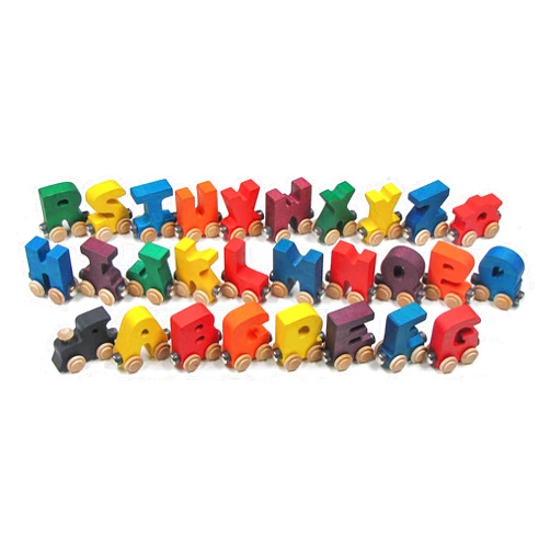 Maple Landmark Bright A-Z NameTrains Alphabet Train - Made in USA