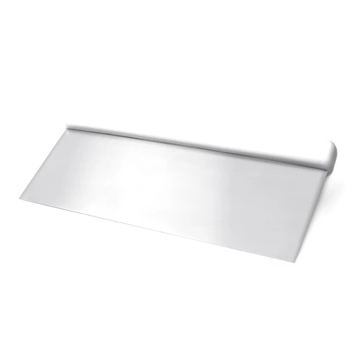 Bleteleh Large Bench / Dough / Cake Scraper, Icing Smoother Spreader, 10-inch Long Stainless Steel Blade, with white Polypropylene Handle