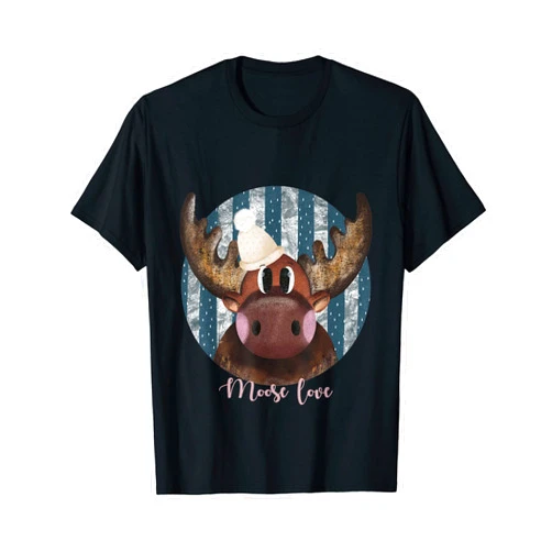 The crafty hedgehog studio Moose character T-Shirt