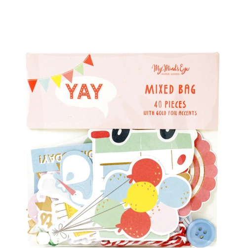My Mind's Eye MY MINDS EYE, INC. Yay Mixed Bag DIE-CUTS, us:one Size