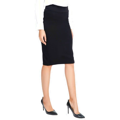 Urban CoCo Women's Elastic Waist Stretch Bodycon Midi Pencil Skirt