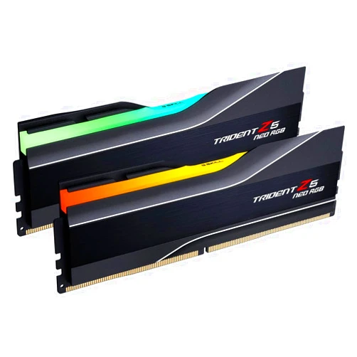 G.SKILL Trident Z5 Neo RGB Series (AMD Expo) DDR5 RAM 32GB (2X 16GB) 6000MT/s CL28-36-36-96 1.40V Desktop Computer Memory U-DIMM - Black (F5-6000J2836G16GX2-TZ5NR)