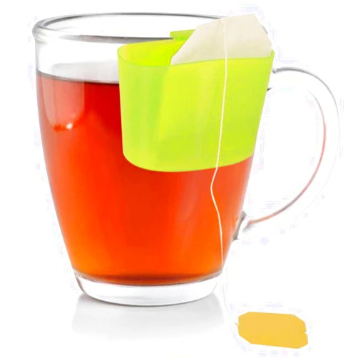 Saveur & Dégustation Saveur et Degustation km4091 Tea Bag Rests in Hanging Plastic Multi-Coloured 5,90 x 2.60 x 4.50 cm