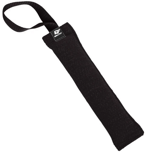 Bull Fit K9 Dog Bite Tug Toy - Made of Durable & Tear-Resistant French Linen - Perfect for Tug of War, Fetch & Puppy Training - Ideal for Medium to Large Dogs - Tough Pull Toy with Strong Handle & Stitching