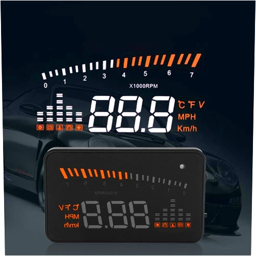 POCREATION Head Up Display, X5 OBDII HUD 3