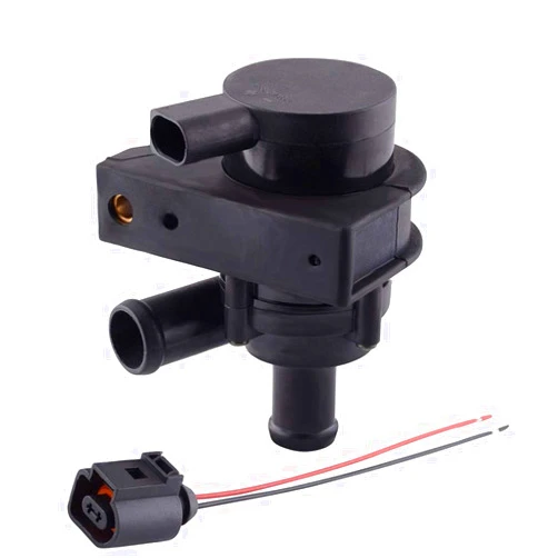 Cheriezing 1K0965561J Auxiliary Cooling Water Pump with Plug compatible for A3 A4 TT, VW Bettle CC Eos Golf GTI Jetta Passat Tiguan - 2.0T engine