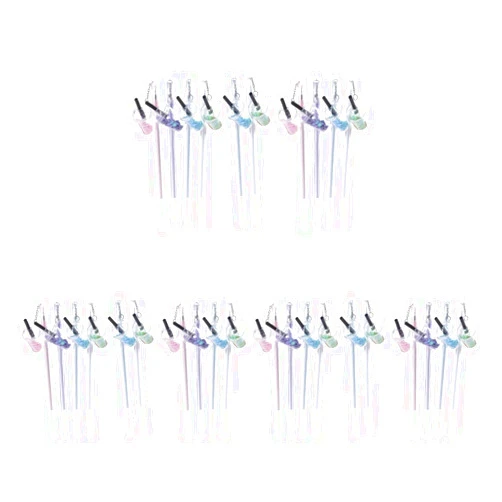 NUOBESTY Cartoon Ballpoint Pen 30pcs Stocking Accessory Writing For Decoration Favor Milk Mixed Cartoon Girls Erball Sequins Ballpoint Favors Sign Adorable Charms Desk Pens Cartoon Sign Pen