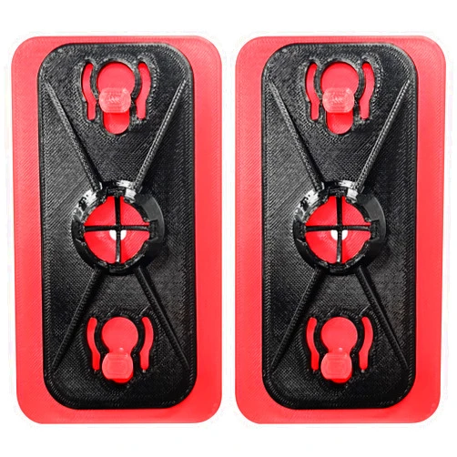LukeTarp Dust Barrier Replacement Heads and Top Plates Set Compatible with Zipwall HS1 Model 3D Printing 2 Pack