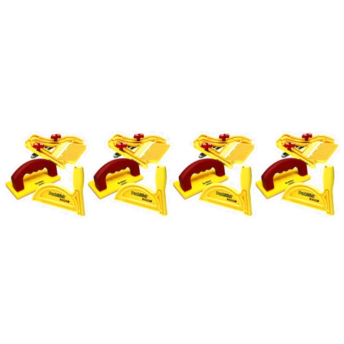 Milescraft 7334 Safety Bundle - Includes FeatherBoard, PushStick and Free Grabber Push Block (4 Pack)