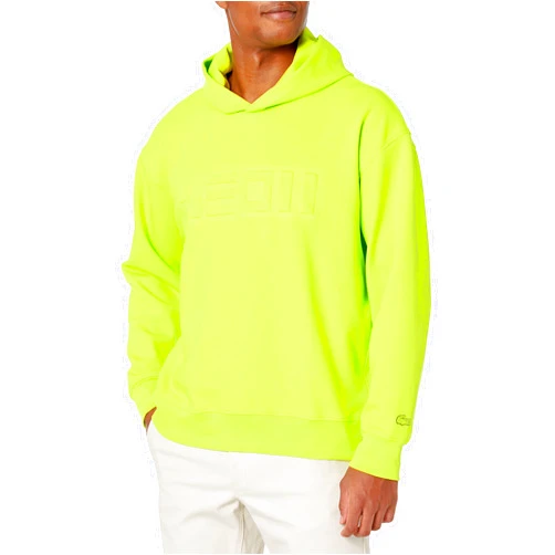 Lacoste Men's Ls Pop Over Graphic Animation with Details on Side Arms and Front Chest