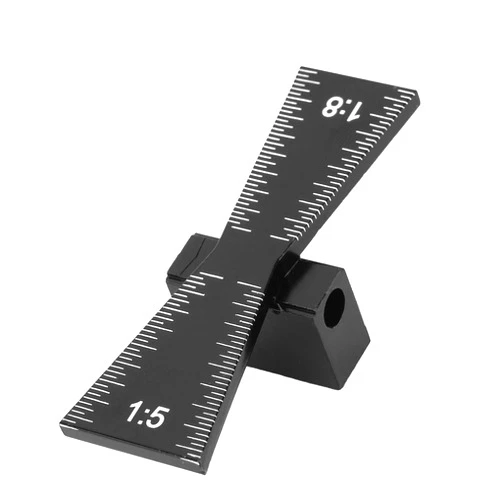 Ymiko Aluminum Alloy Dovetail Marker Tool, Sturdy and, Easy to Use, Quickly and Accurately Slope, Suitable for Woodworking, 1:5 1:8 Ratio, with Accurate Scale for Cork, Hardwood