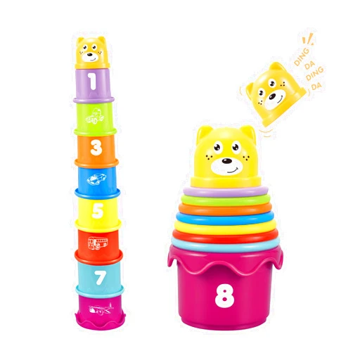 Cosaway Baby Stacking Nesting Cups Toys, Baby Toys 6 to 12 Months, Montessori Toys for Toddler Gifts 1 Year Old