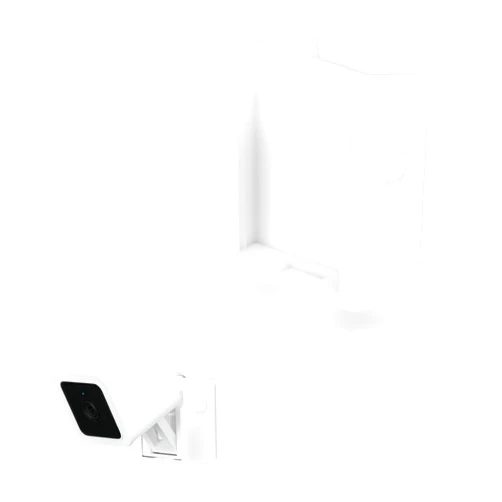 BRAINWAVZ Screwless Corner Mount for Wyze Cam v3 & v4, VHB Stick On - Easy to Install, No Tools Needed, No Mess, No Drilling, Strong Adhesive Mount, White