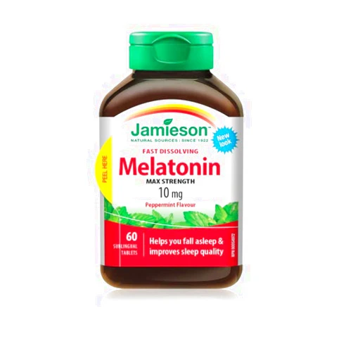 Jamieson Laboratories Jamieson Melatonin 10 mg Fast Dissolving Tablets, 60 sub tabs