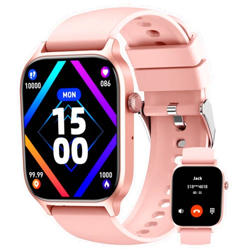 Ghousetec Pink Smartwatch for Women, 1.8