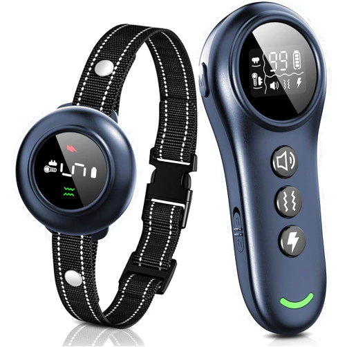 Colofrog 2-in-1 Dog Shock Collar & Dog Bark Collar - Smart Anti Barking Dog Training Collar with 5 Adjustable Sensitivity & 3300FT Remote for All Breeds IP67 Waterproof E-Collar