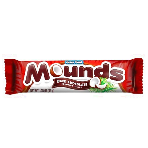 Mounds Dark Coconut Chocolate, 36 Count (CHOC. CANDY - REGULAR SIZE)