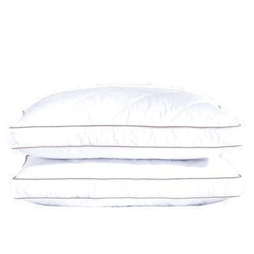 puredown® Goose Feathers and Down Pillow for Sleeping Gusseted Bed Hotel Collection Pillows, King, Set of 2