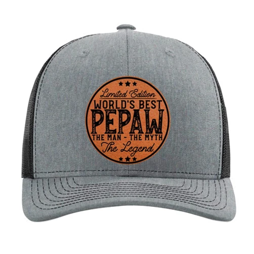 Yippee Daisy Pepaw Gifts - Pepaw Gifts From Grandkids - Fathers Day Christmas Valentines Bday Gift From Grandson Granddaughter Grandkids - Man Myth Legend - Grandpa Hats For Men - Richardson 112 Trucker Hat