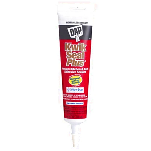 Dap 18539 Kwik Seal Plus Kitchen and Bath All-Purpose Adhesive Caulk Bisque, 5.5-Ounce