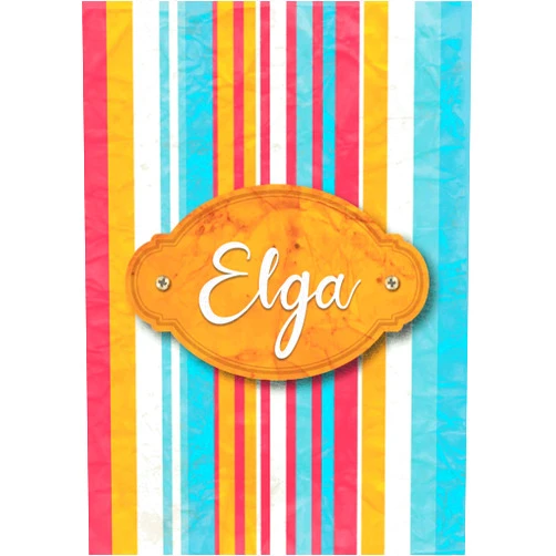 Manzi Ti Gea Publishing Elga: Taccuino A5 | Nome personalizzato Elga | Regalo di compleanno per moglie, mamma, sorella, figlia ... | Design: carta colorata | 120 pagine a ... formato A5 (14.8 x 21 cm) (Italian Edition)