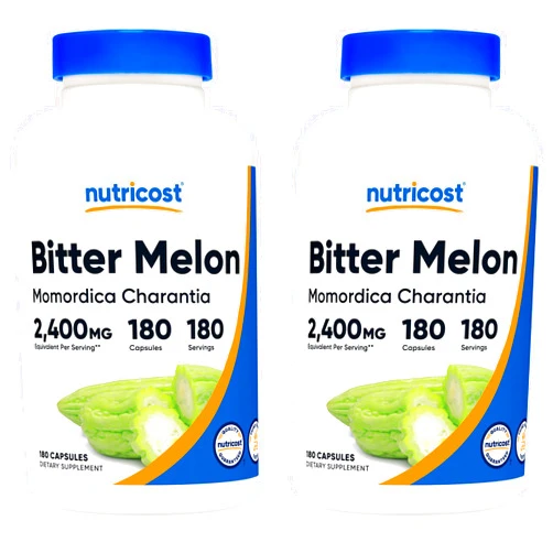 Nutricost Bitter Melon 600mg, 180 Capsules (2 Bottles)
