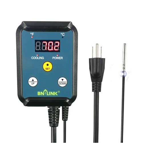 BN-LINK Digital Cooling Thermostat Controller for Cooling Device Circulation Box Fans 40-108F 8.3A 1000W