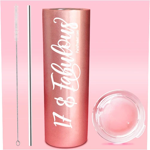 PARIS PRODUCTS CO. 18th Birthday Gifts For Girls, Decorations, Fabulous Tumbler Cup Party Favor Supplies For Her Women Woman Daughter From Mom Dad Grandma Grandpa Grand Parent Best Friend Present 2005 Eighteen 18 th