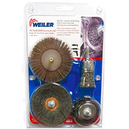 Weiler 13002 Air Tool/Drill Accessory Kit, Retail Pack, Made in The USA