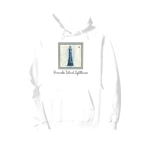 Mamaknows Ocracoke Island North Carolina Ocracoke Island Lighthouse North Carolina Nautical History Pullover Hoodie