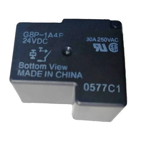Jekewin G8P-1A4P-24VDC Fully-Sealed PCB Relay 30A 250VAC for PC Board or Panel-Mounted (Black)
