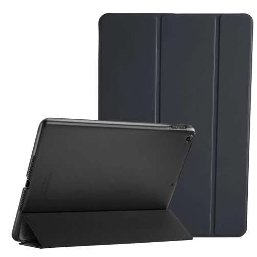 ProCase Smart Case for iPad 9.7 Inch iPad 6th/5th Generation Case 2018 2017(Model: A1893 A1954 A1822 A1823), Ultra Slim Lightweight Stand Case with Translucent Frosted Back Cover -Black