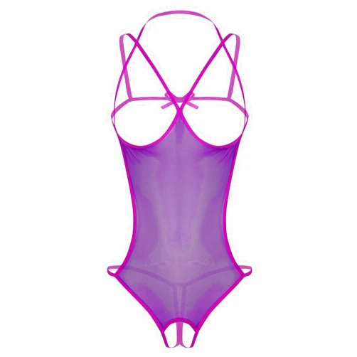 YiZYiF Women's Hollow Out See Through Sheer Lingerie Backless Transparent Thong Babydoll Nightwear