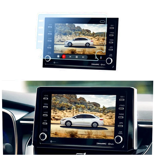 Generic GFJNFG for 2020-2022 Toyota Corolla Screen Protector 8 Inch Touchscreen 2022 Toyota Corolla Accessories 2021 2022 Corolla LE SE XLE XSE Tempered Glass Screen Protector HD Anti Scratch